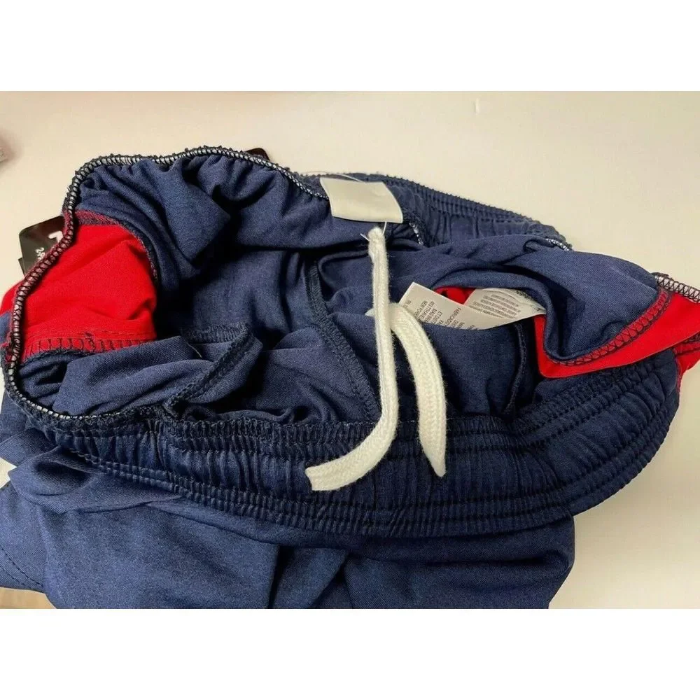 New Fila Youth Boys size L  2-pack Basketball Shorts Navy Gray Logo Side Pockets